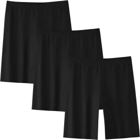 INNERSY Teen Girls Dance Bike Shorts Cotton Under Dress Shorts for Size 8-16 Pack of 3