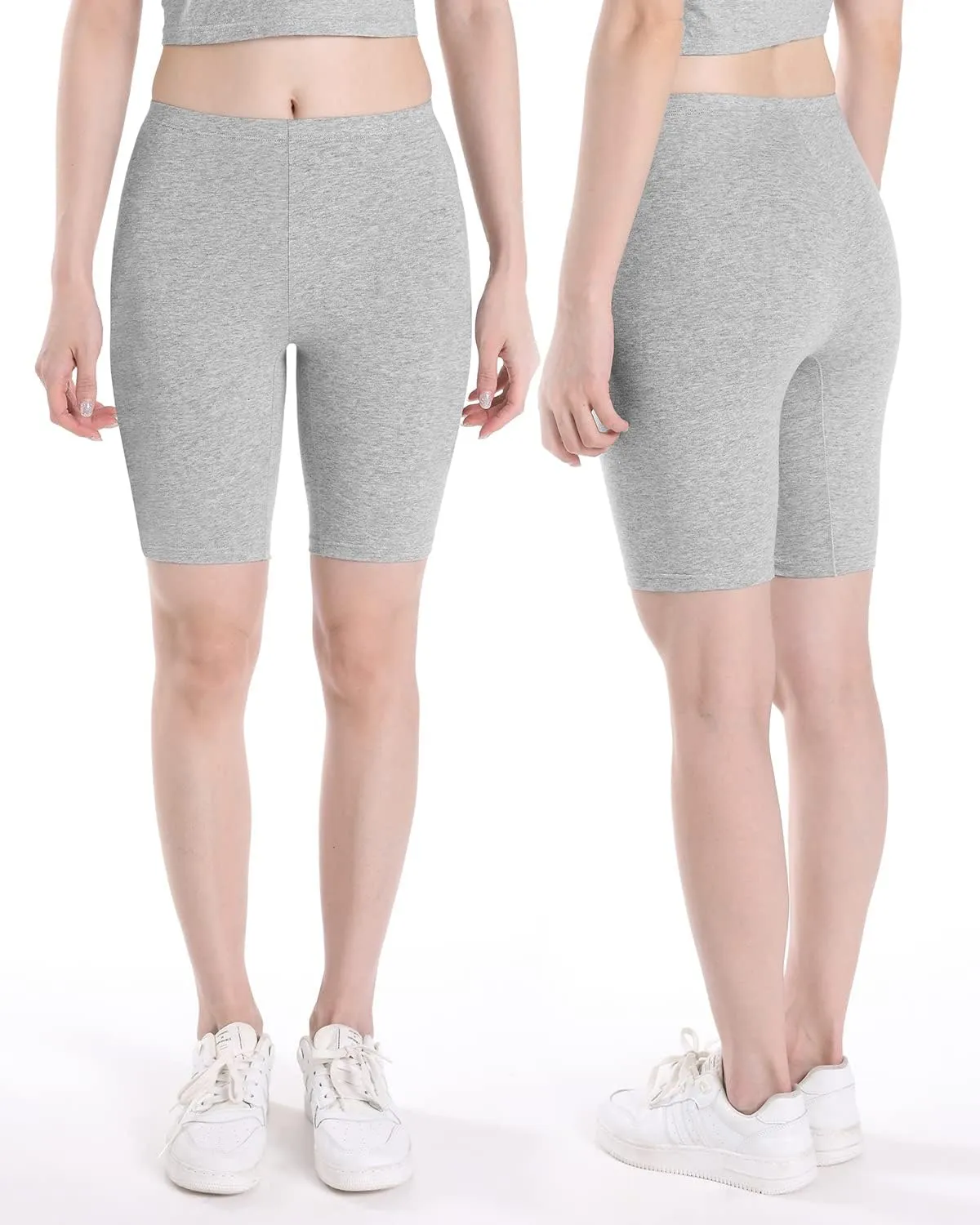 INNERSY Teen Girls Dance Bike Shorts Cotton Under Dress Shorts for Size 8-16 Pack of 3