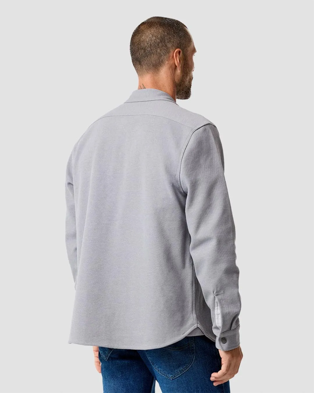 INTO THE AM Men's Sierra Shirt Jacket S - 4XL Twill Casual Fall Fashion Long Sleeve Button Up