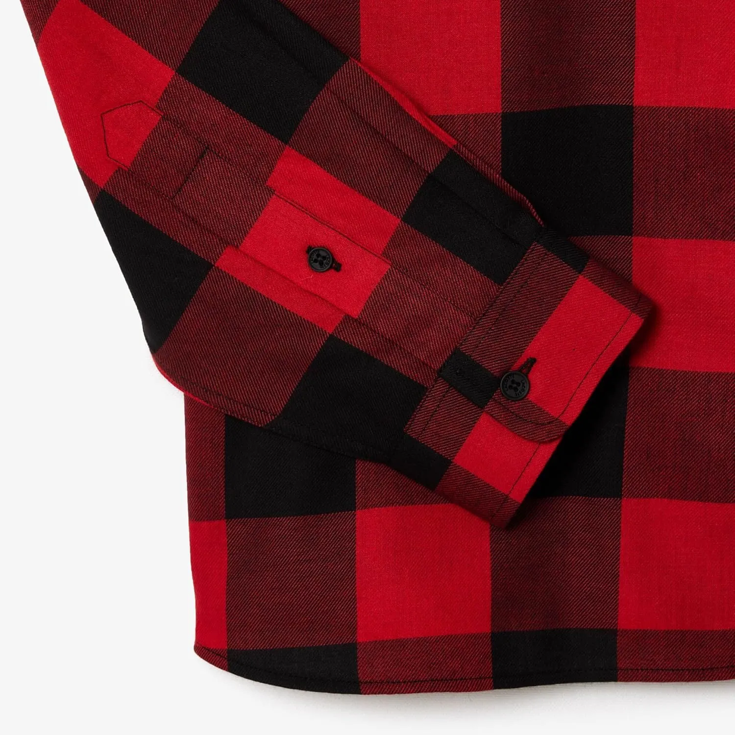 Lacoste Men's Cotton Twill Plaid Overshirt