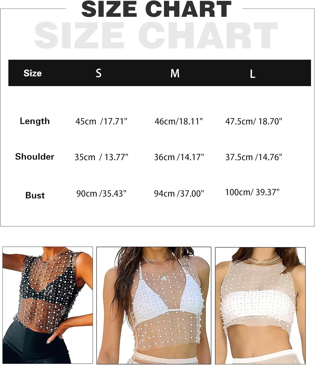 Meladyan Women Sexy Sheer Mesh Diamond Rhinestone Crop Tank See Through Hollow Out Sleeveless Crewneck Cropped Going Out Top