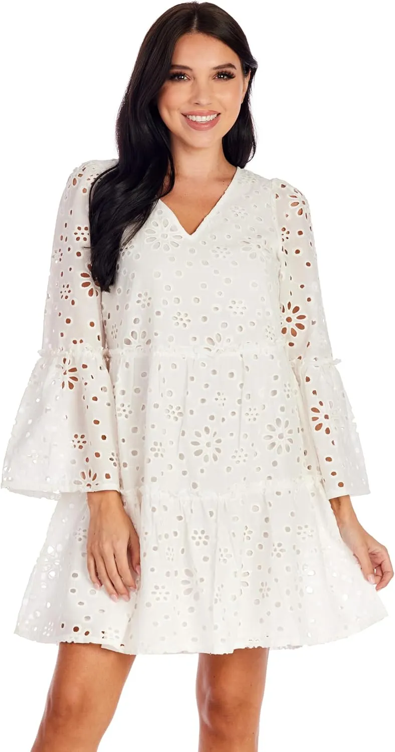 Mud Pie Women's Meredith Eyelet Tunic