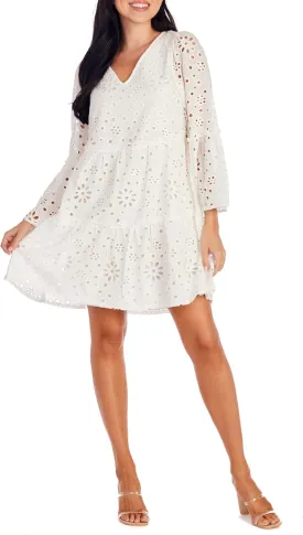 Mud Pie Women's Meredith Eyelet Tunic