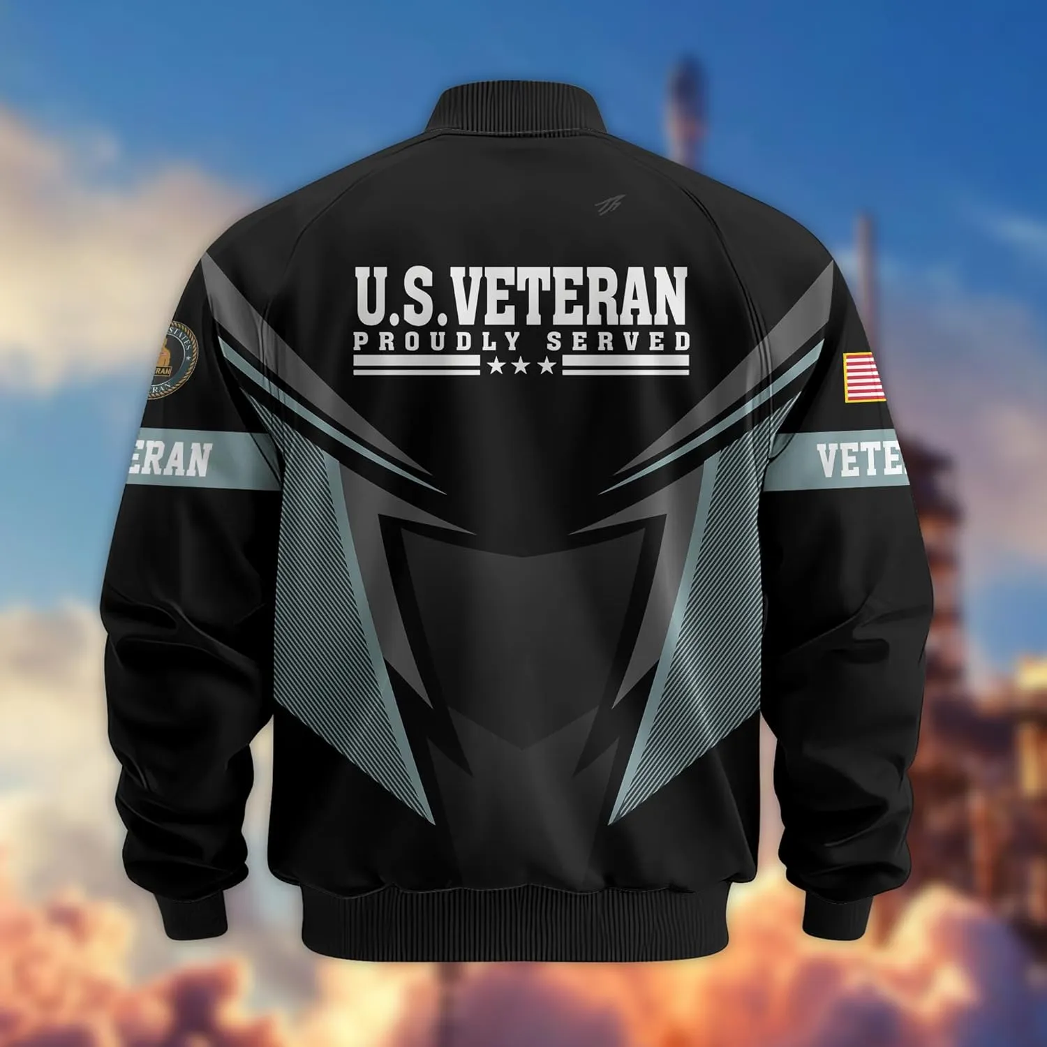 Proudly Served Veterans Jacket, Veterans Day Jacket, Military Jackets for Men, Veteran Gifts for Men, Ideal 4th of July Gifts