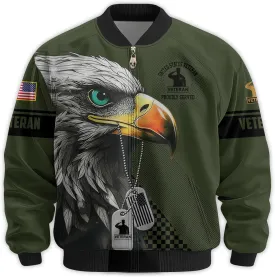 Proudly Served Veterans Varsity Jacket, Military Bomber Jacket Patriotic Style  Perfect Veteran Gift, Ideal for Veterans Day