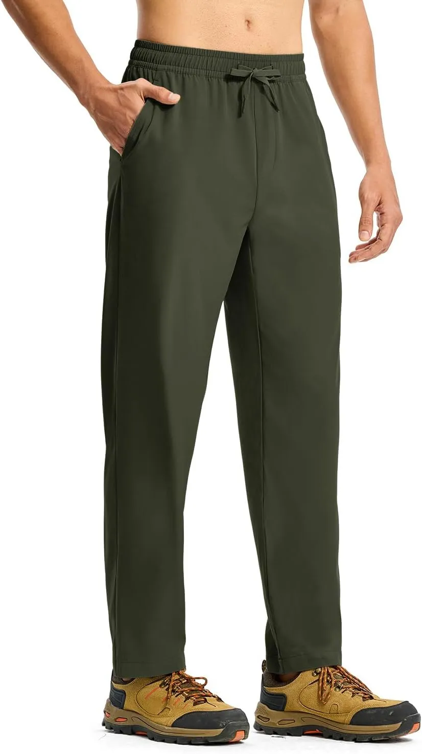 Rdruko Men's Sweatpants Lightweight Quick Dry Workout Joggers Running Gym Athletic Track Pants with Pockets