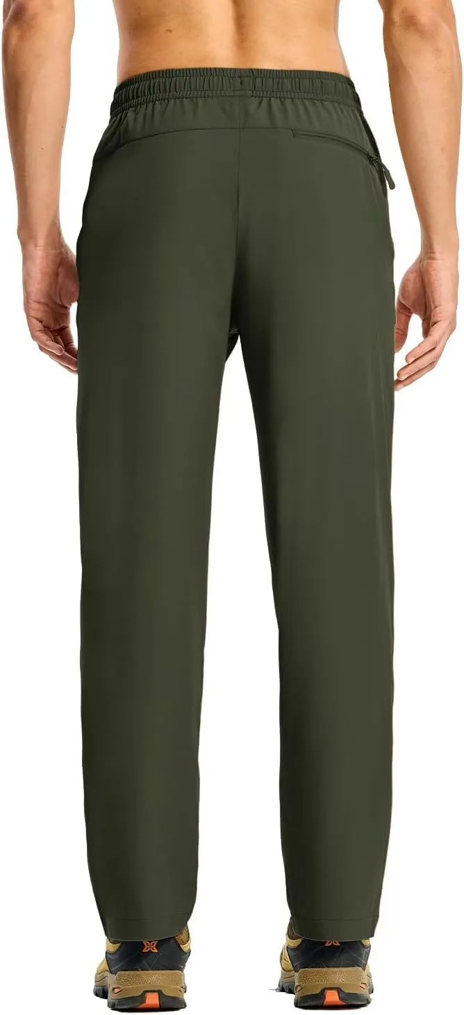 Rdruko Men's Sweatpants Lightweight Quick Dry Workout Joggers Running Gym Athletic Track Pants with Pockets