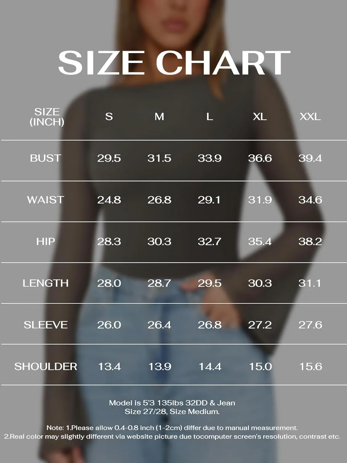 REORIA Women's Trendy Sexy Boat Neck Bell Sleeve Sheer Mesh Going Out Bodysuit Tops