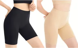 Seamless Slip Shorts Women's Smooth Slip Panties for Under Dresses Shapewear Shorts